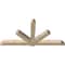 Ekena Millwork Kennewick Rough Sawn Timber Gable Bracket, Douglas Fir, 96"W x 48"H x 6"D x 6"F, 12/12 Pitch GBW096X48X0606KEN00RDF - alternate 2